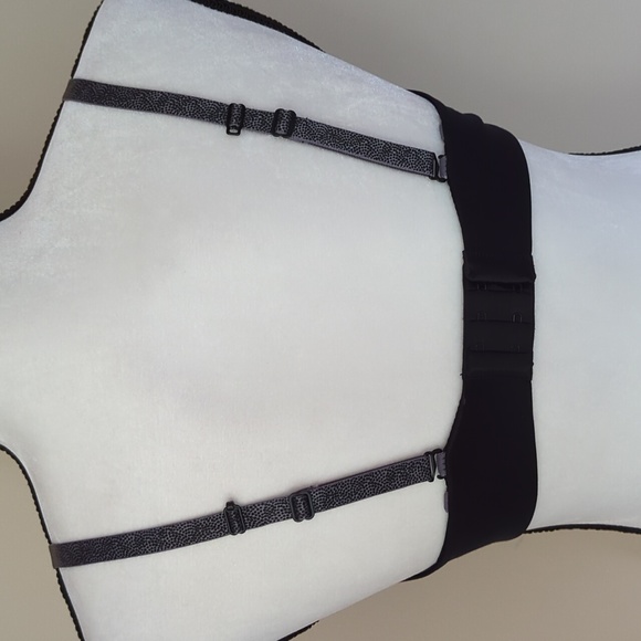 Lily of France Animal Print Underwire Convertible Bra 36D Black Gray - Picture 6 of 16